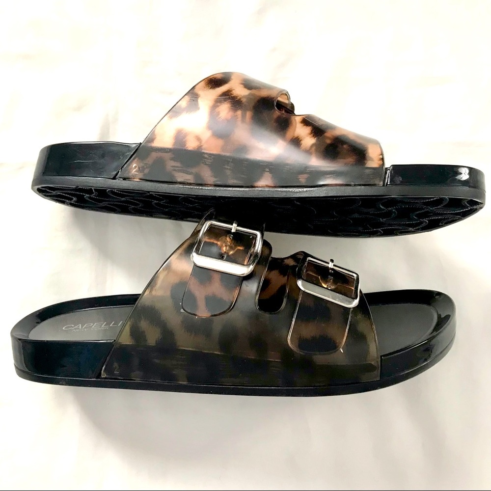 Capelli Tortoise Shell Jelly Slides - image 5